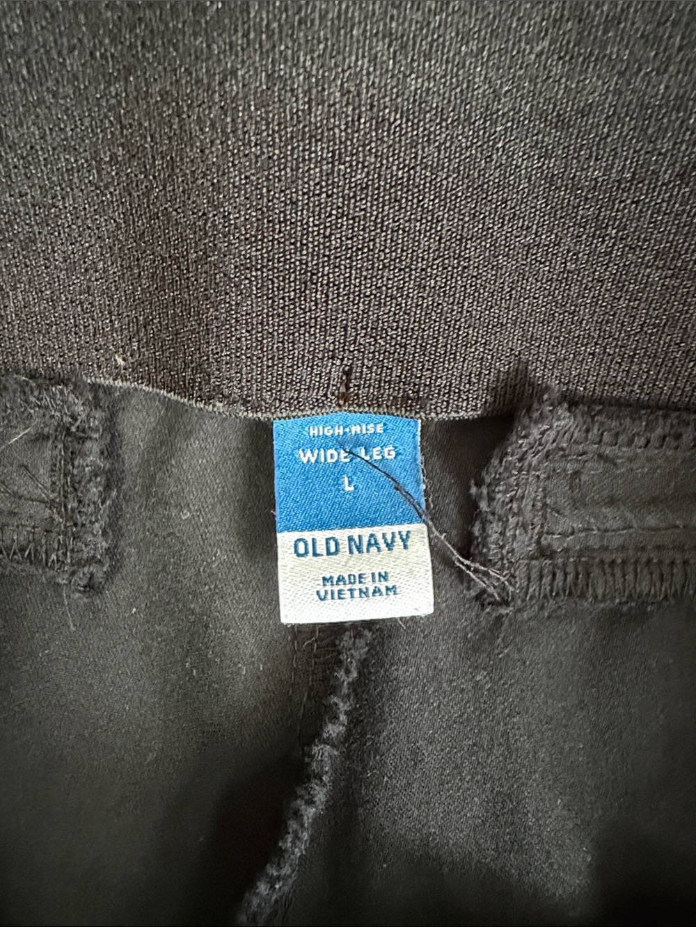 Old Navy wide leg pull on pants in a lighter black color - Picture 4 of 7